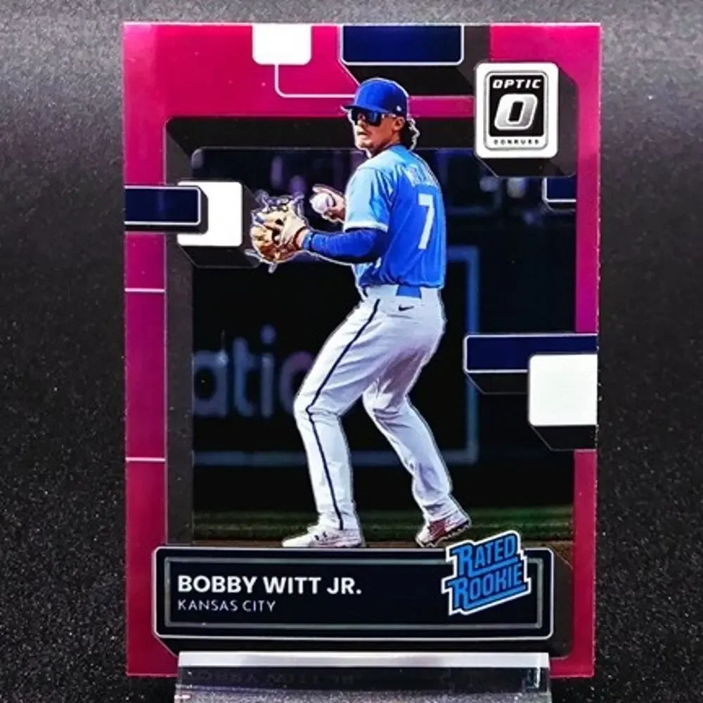 Bobby Witt Jr Bowman Heritage Optic Pink Rated Rookie RC Kansas City Royals Star